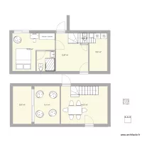 Plan escalier 1/4 tournant 1