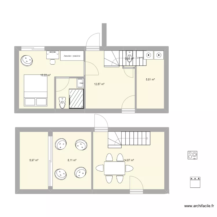 Plan escalier 1/4 tournant 1. Plan de 