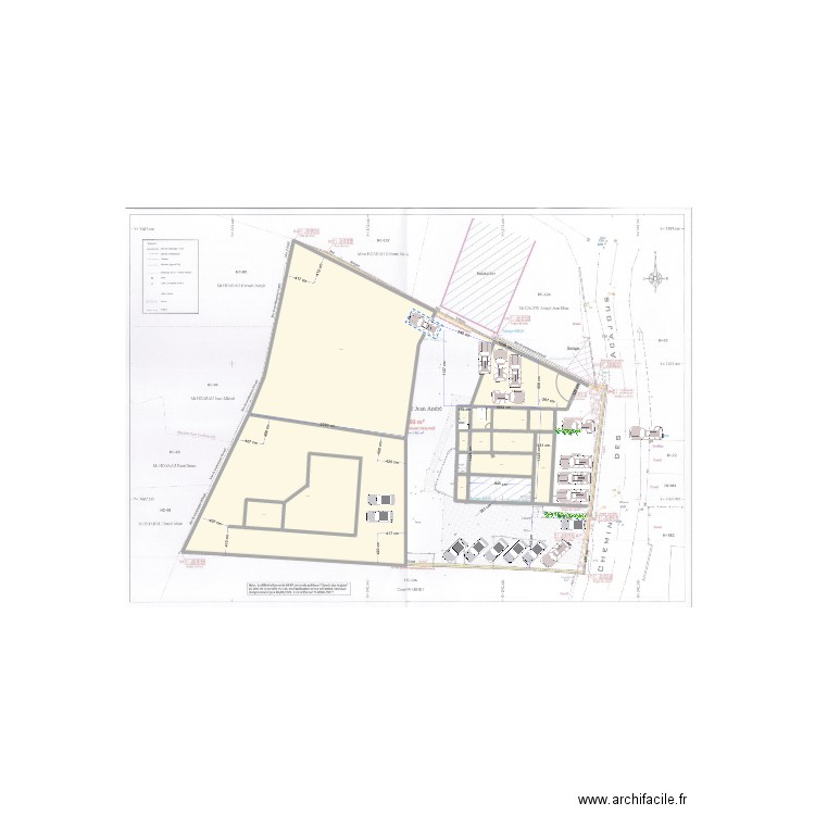 Acajou 2023 12 31. Plan de 13 pièces et 1326 m2