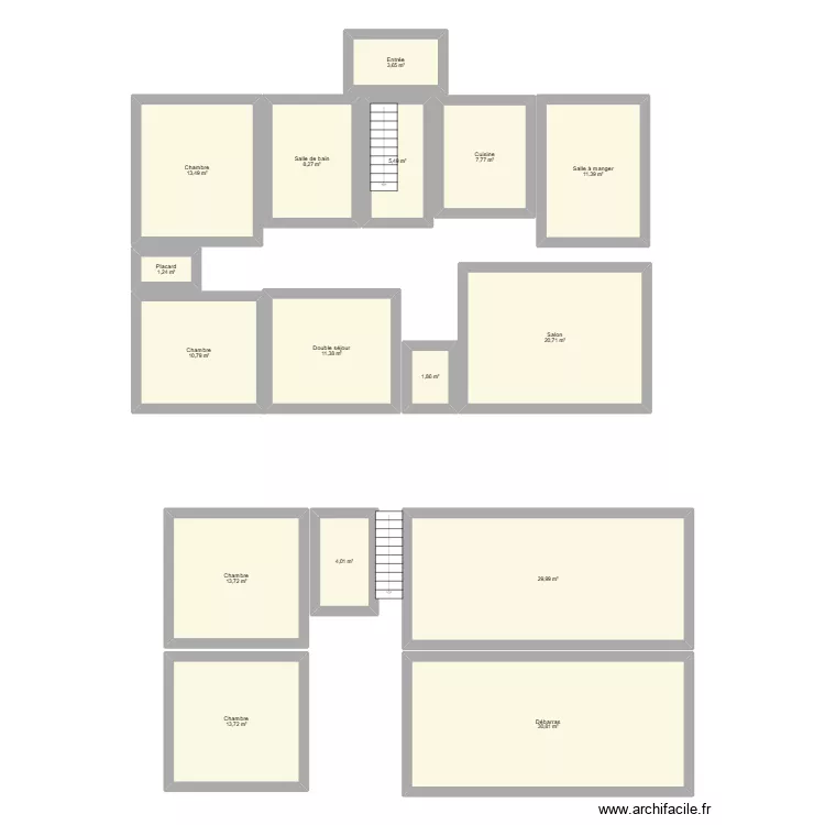 Maison. Plan de 