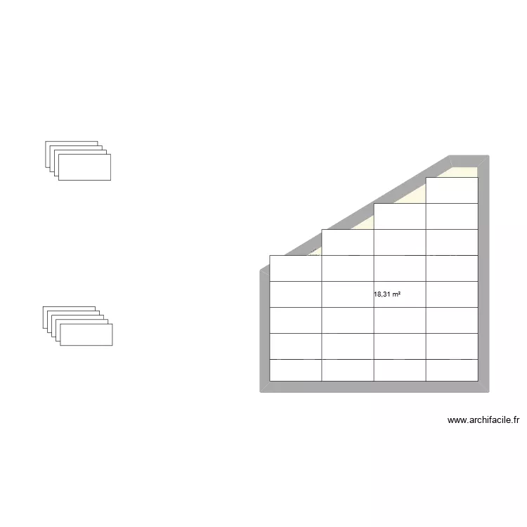 sous sol 1.3. Plan de 1 et 18 m² sous sol 1.3. Plan de 1 et 18 m²