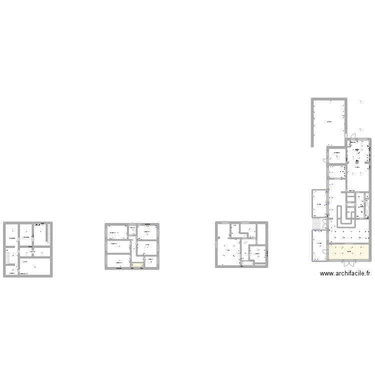 Hall . Plan de 24 pièces et 343 m2