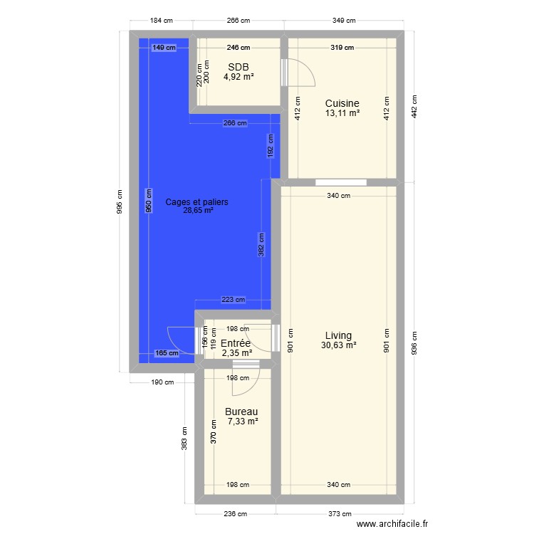 1er étage mulkens. Plan de 0 pièce et 0 m2