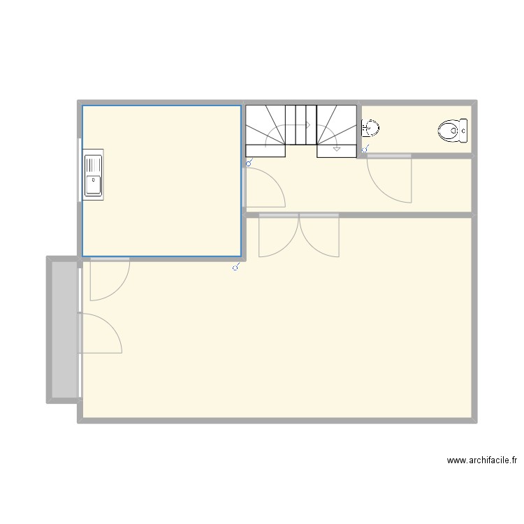 tulay abla ev +1. Plan de 5 pièces et 50 m2