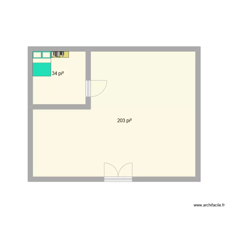 maison. Plan de 