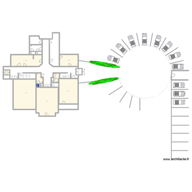 RDC. Plan de 0 pièce et 0 m2