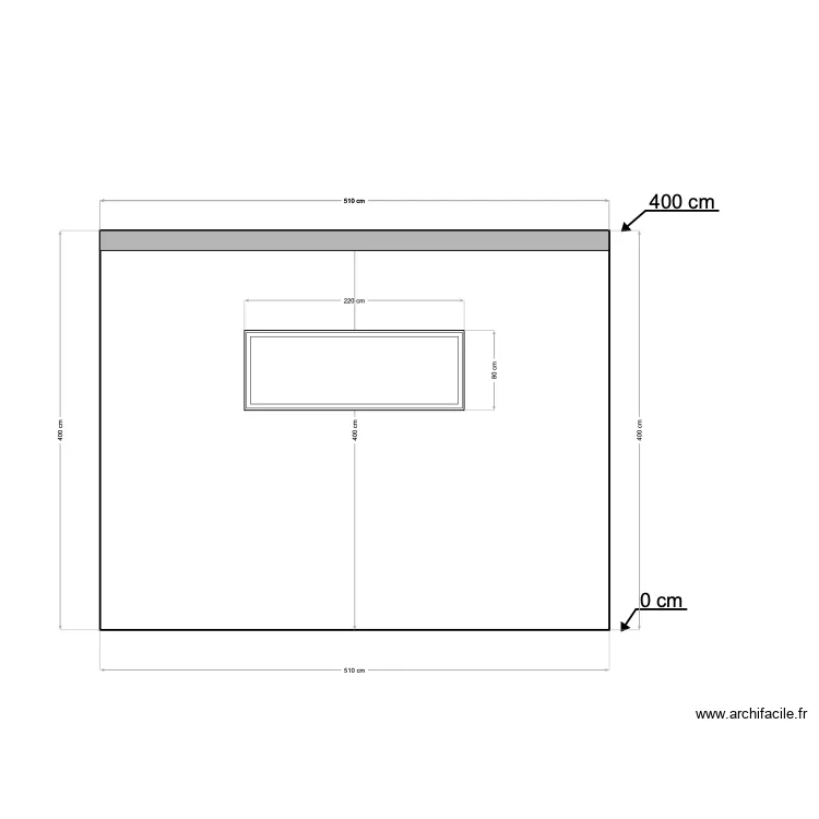 plan de coupe façade nord. Plan de plan de coupe façade nord. Plan de