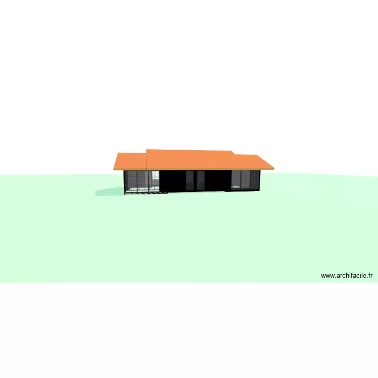 PLAN BOURGADE PROJET. Plan de 5 pièces et 40 m²