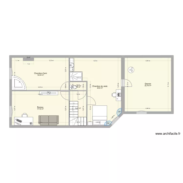 Nouvel etage ouzouer Val. Plan de 7 et 91 m² Nouvel etage ouzouer Val. Plan de 7 et 91 m²