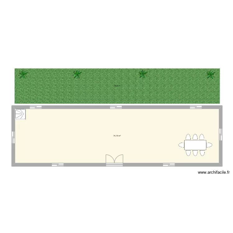 test. Plan de 2  et 93 m²