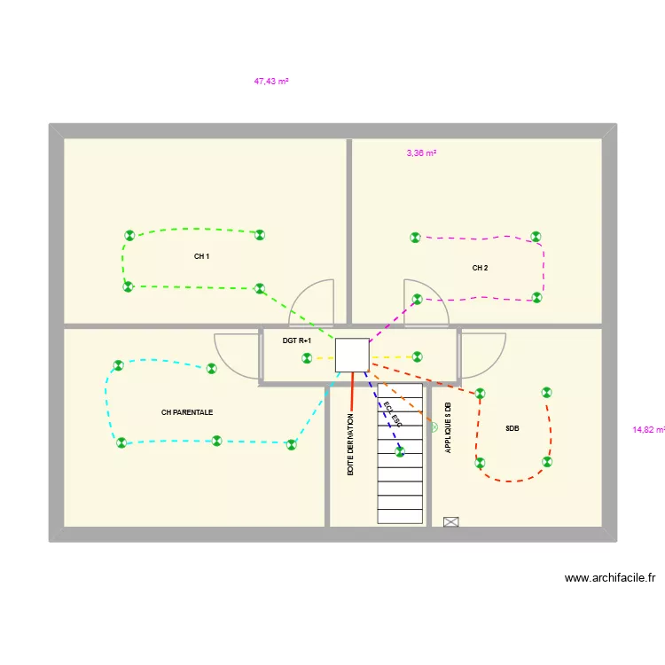 THOMAS SCH AVRECHY ECL R+1. Plan de 3 et 66 m² THOMAS SCH AVRECHY ECL R+1. Plan de 3 et 66 m²