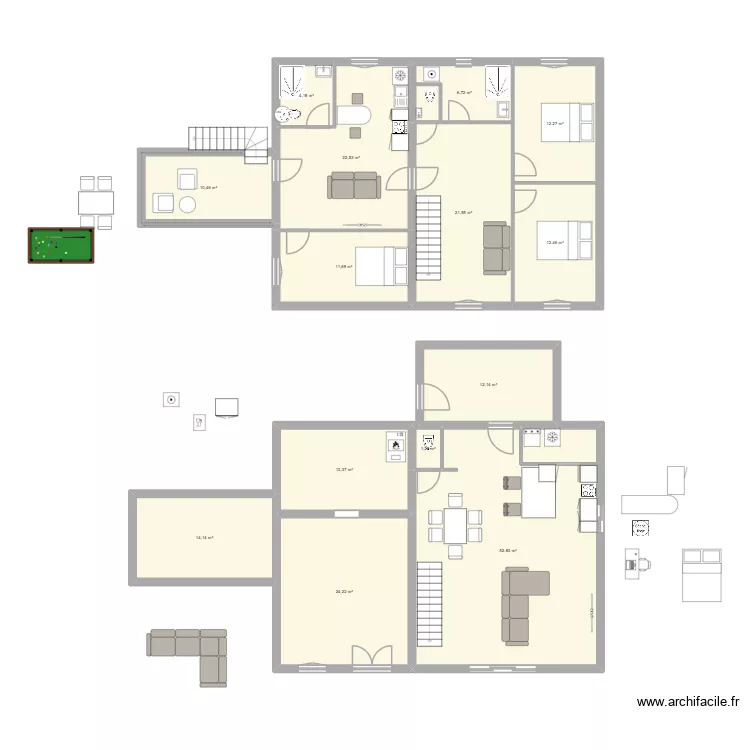 fleury1. Plan de 14 et 220 m² fleury1. Plan de 14 et 220 m²