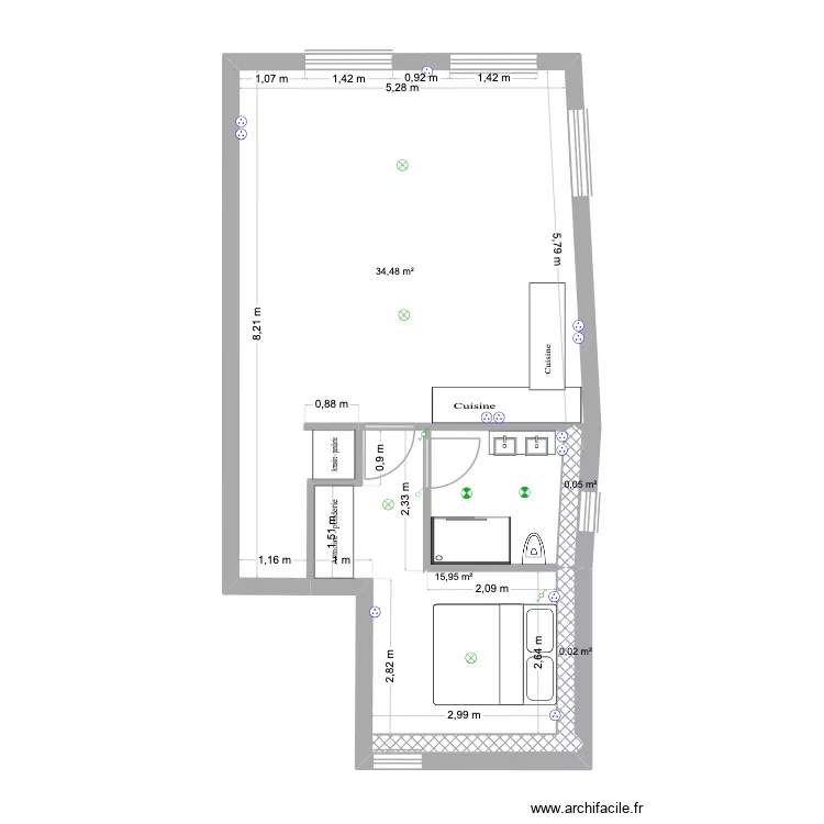 Plan Etage 3 Langeac. Plan de 4 et 50 m² Plan Etage 3 Langeac. Plan de 4 et 50 m²