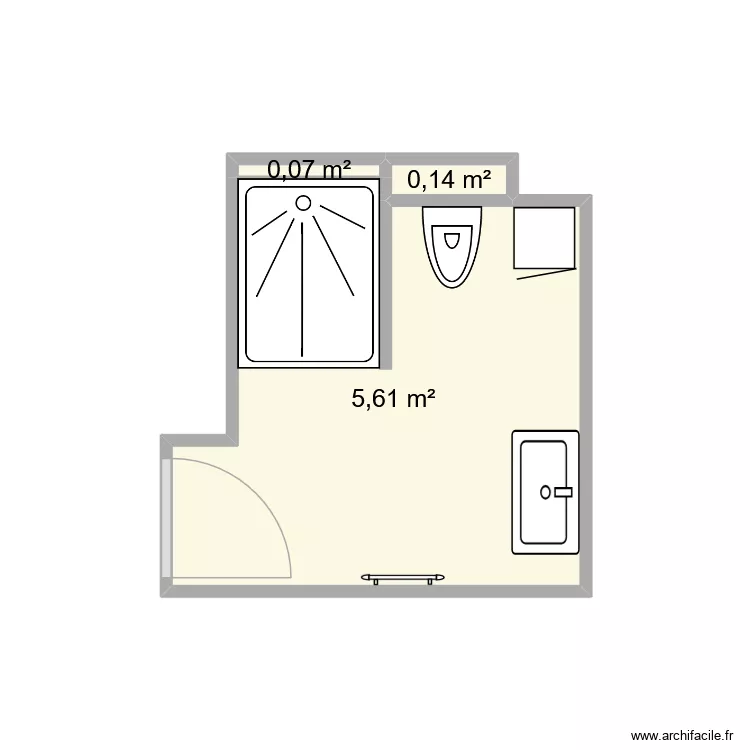 kraciuk magescq. Plan de 3 Pièces et 6 m²