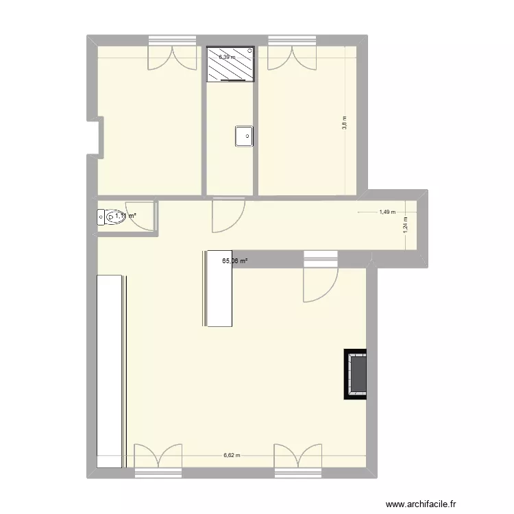 Plan appartement 1. Plan de 