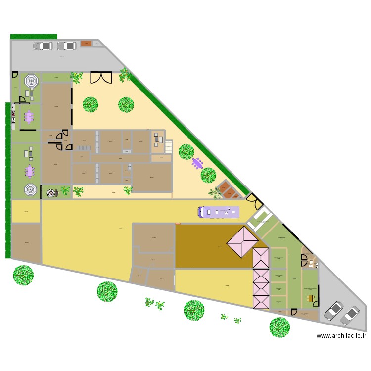 FOODTRUCK 0112B. Plan de 64 pièces et 1887 m2