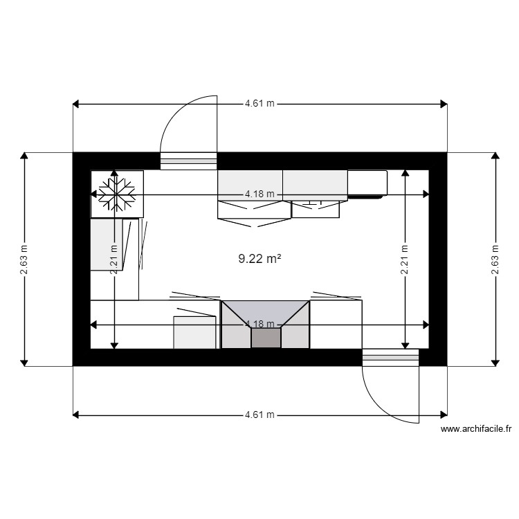CUISINE MARINE 2. Plan de 0 pièce et 0 m2