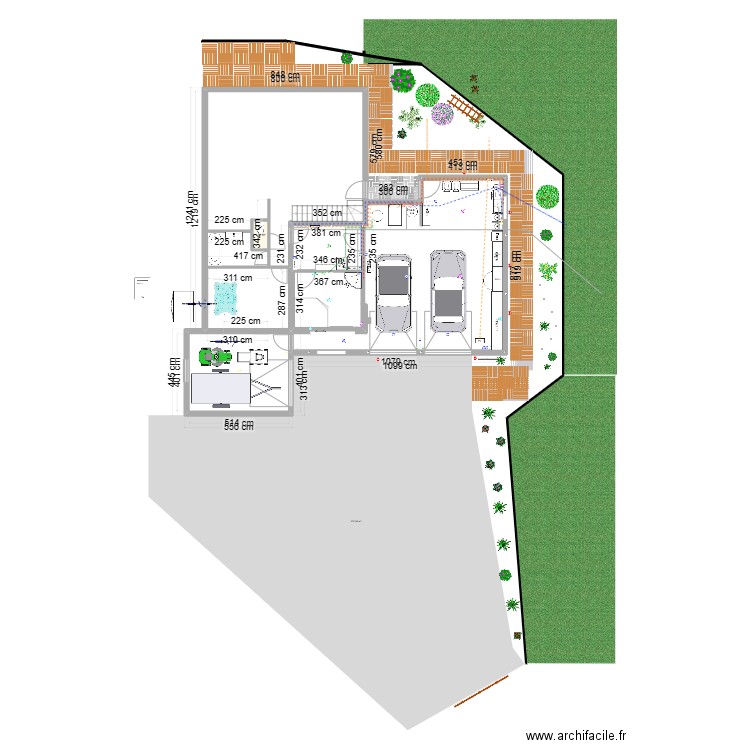 agrandissement final avril 2024. Plan de 1 pièce et 1 m2