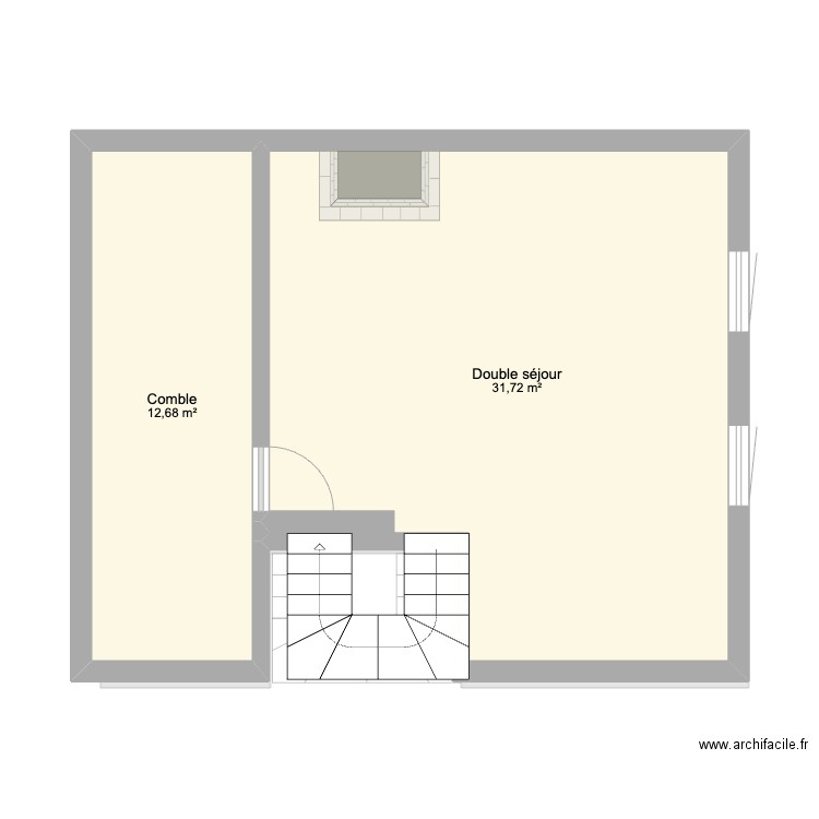 Praz. Plan de 12 pièces et 129 m2