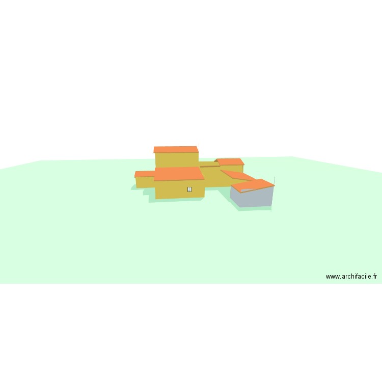 maison. Plan de 3 pièces et 87 m2