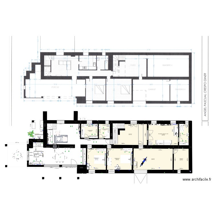 Bal Lau 4a Planta baja 2. Plan de 9 pièces et 149 m2