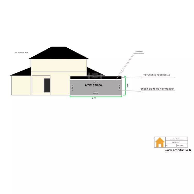 garage la fresnais 1. Plan de 