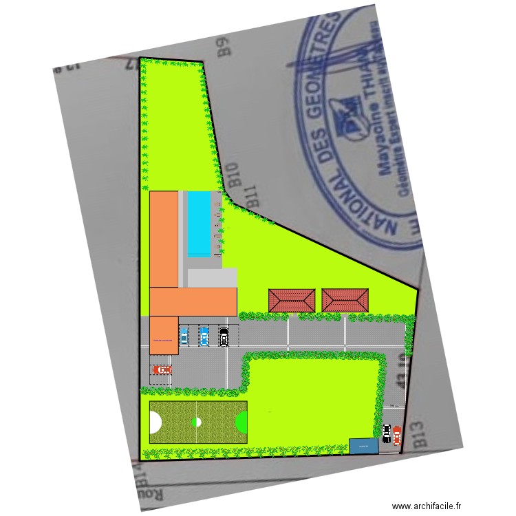 YENE 4800 2. Plan de 3 pièces et 532 m2