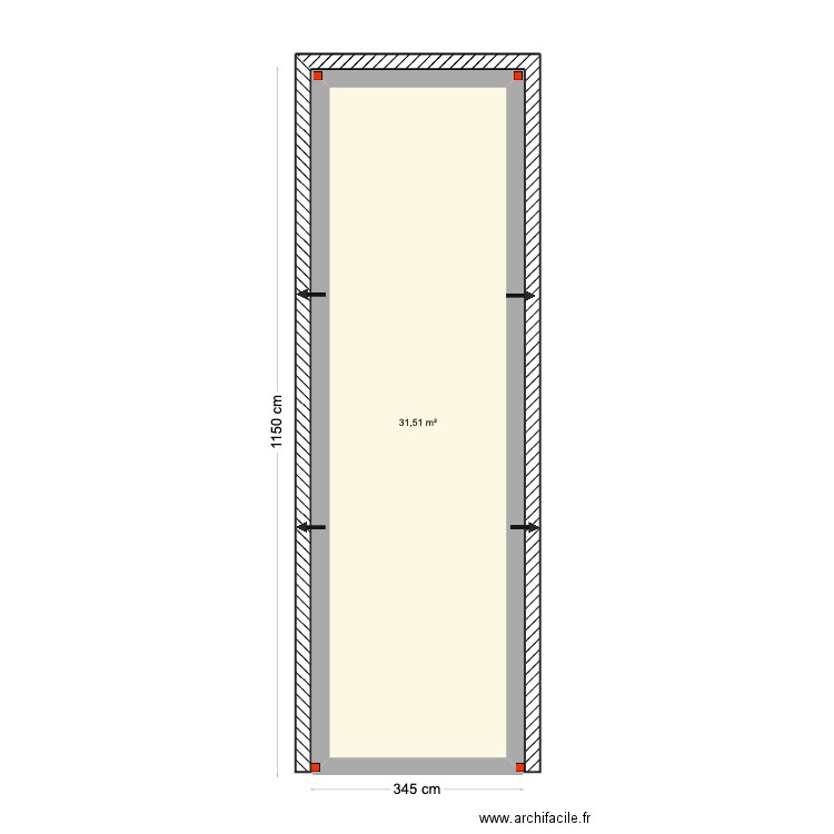 Sergey Garage Carport. Plan de 1 pièce et 32 m2