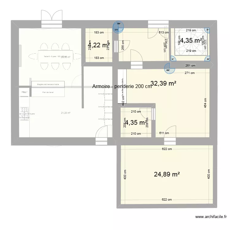 maison PRAT 1er etage. Plan de 