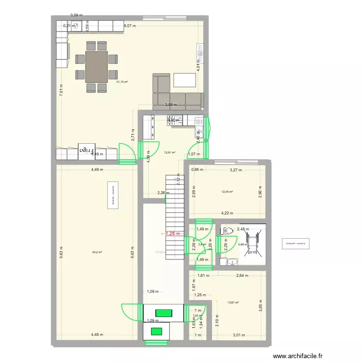 plan 1.6. Plan de 10 Pièces et 316 m² plan 1.6. Plan de 10 Pièces et 316 m²