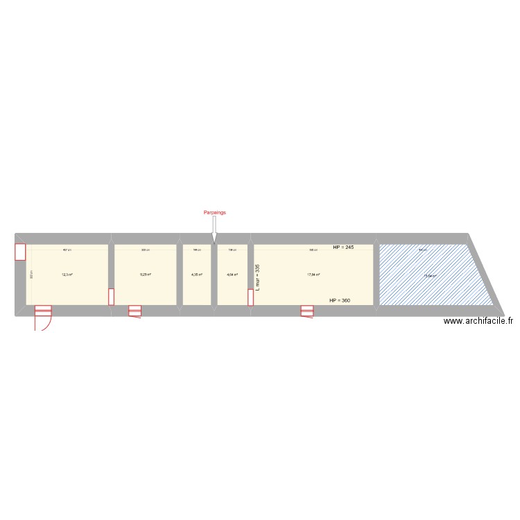 Appartement Cité Henri. Plan de 0 pièce et 0 m2