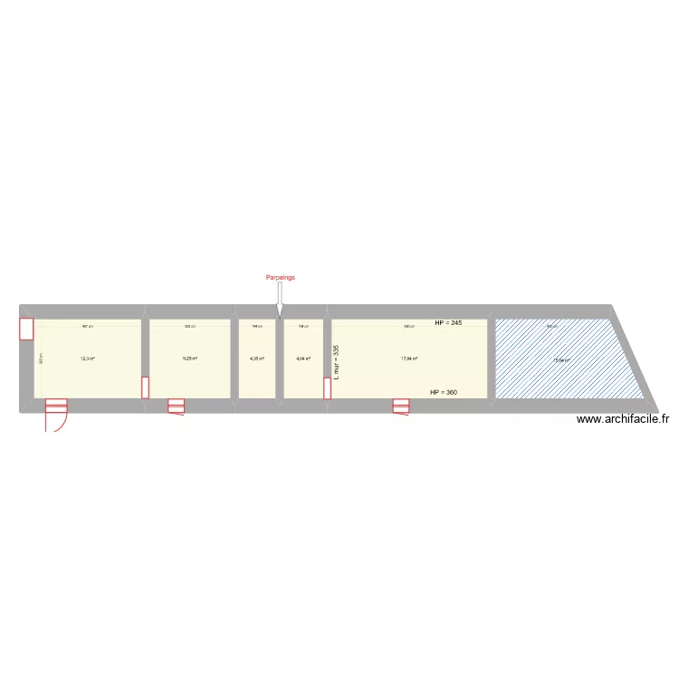 Appartement Cité Henri. Plan de Appartement Cité Henri. Plan de