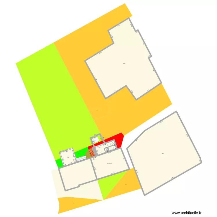 projet avec isolantation interieure. Plan de 