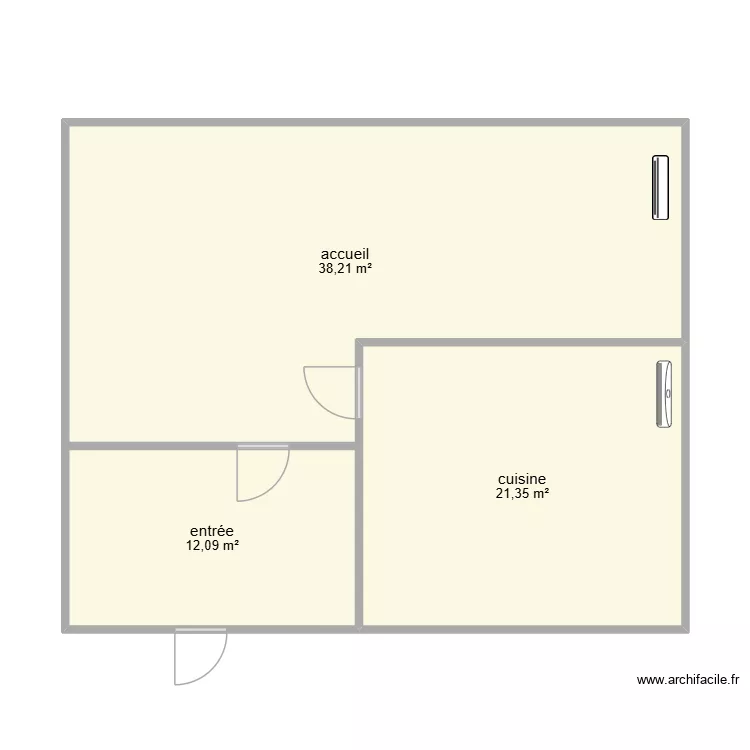 rdc VOLPE. Plan de 3 et 72 m² rdc VOLPE. Plan de 3 et 72 m²