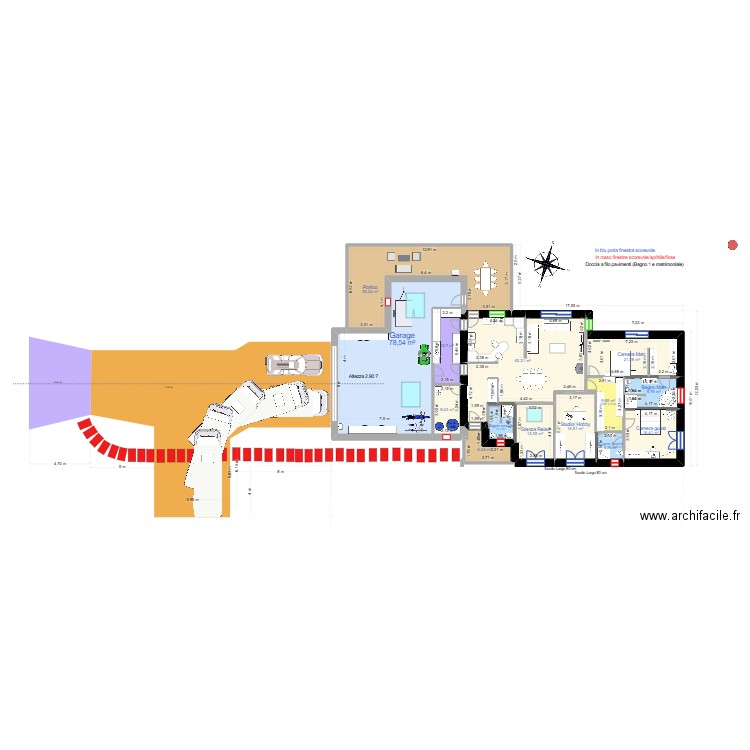 Angera_12f. Plan de 14 pièces et 318 m2