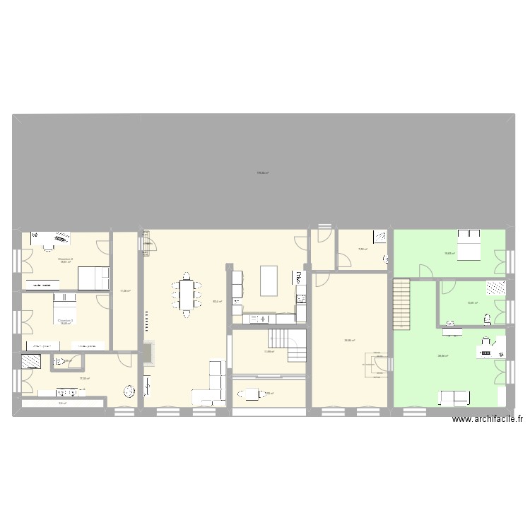 Villematier V3 - Aggy-Mick 2. Plan de 48 pièces et 1394 m2