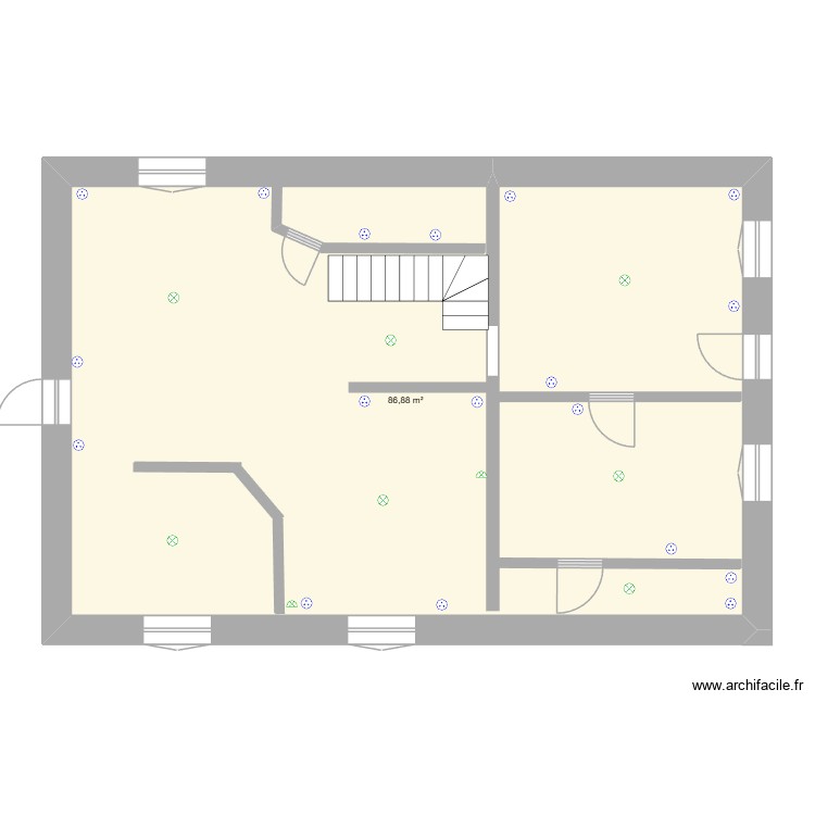 rdc. Plan de 0 pièce et 0 m2