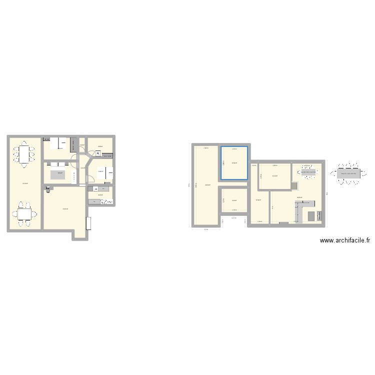 maison actuelle. Plan de 15 pièces et 232 m2