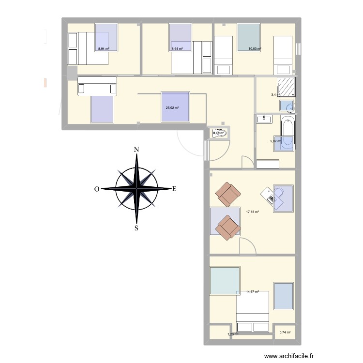 Port Salio Projet V2. Plan de 0 pièce et 0 m2