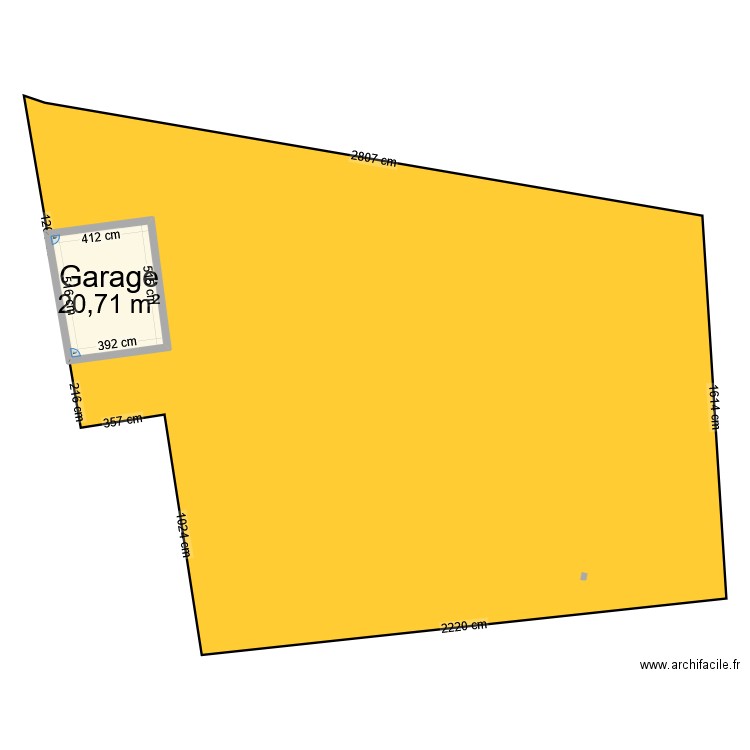 Plan de masse AS 791. Plan de 1 pièce et 21 m2