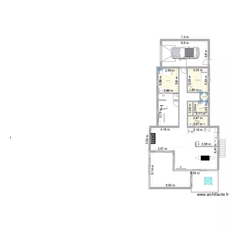 ebauche plan. Plan de 