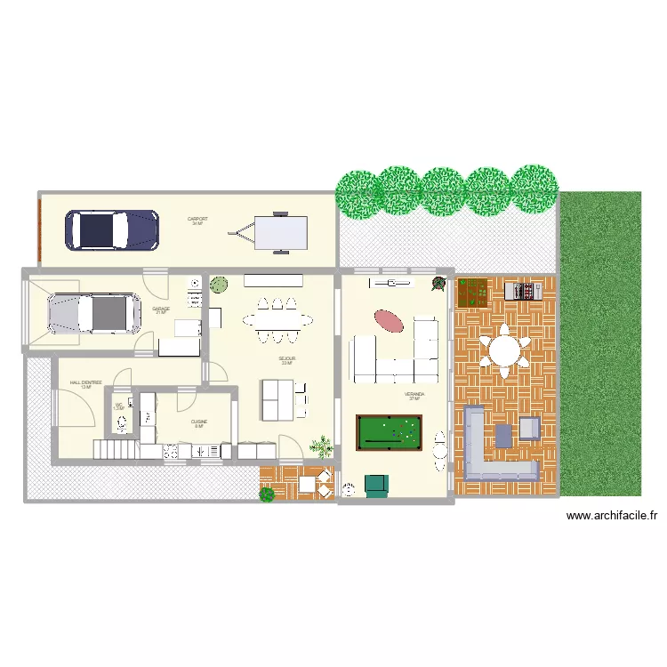 RDC FEROOZ. Plan de 10  et 230 m²