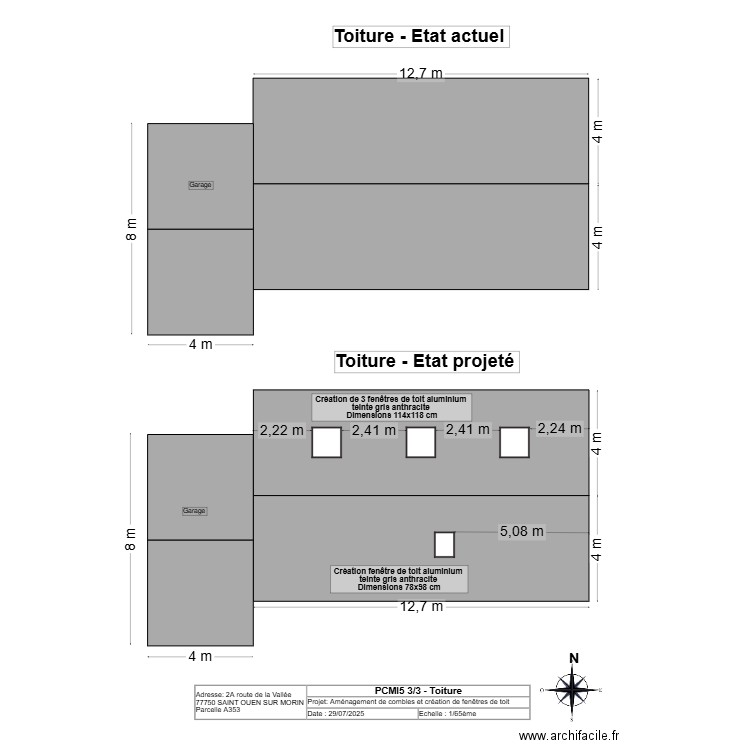 Plan de toiture. Plan de 0 pièce et 0 m2