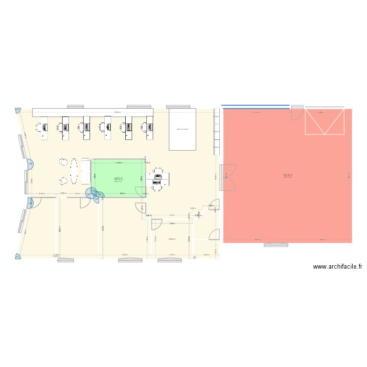 Venissieux. Plan de 4 pièces et 279 m2