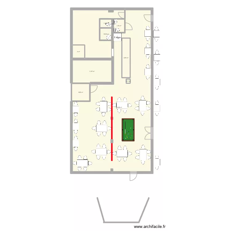 Anadolu caf&eacute;. Plan de 