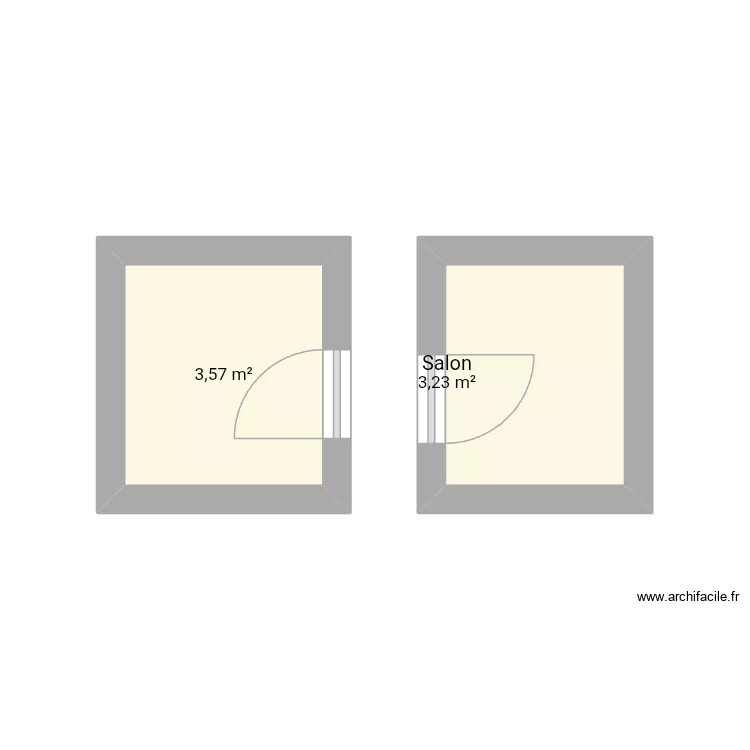 Cff. Plan de 2 et 7 m² Cff. Plan de 2 et 7 m²