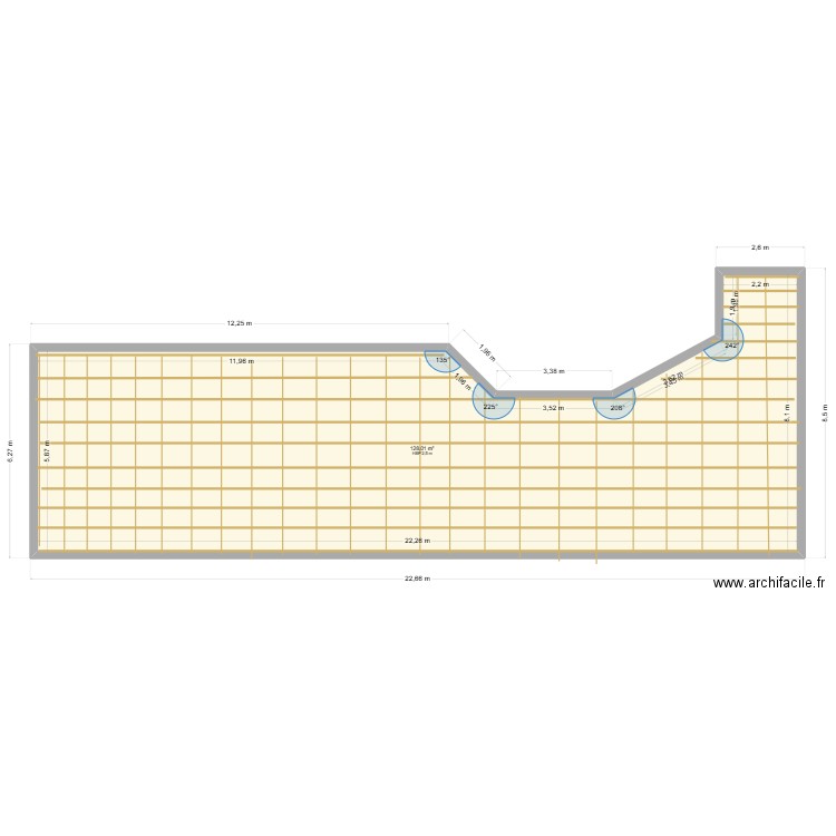 TERRASSE ONEONTA. Plan de 1 pièce et 128 m2