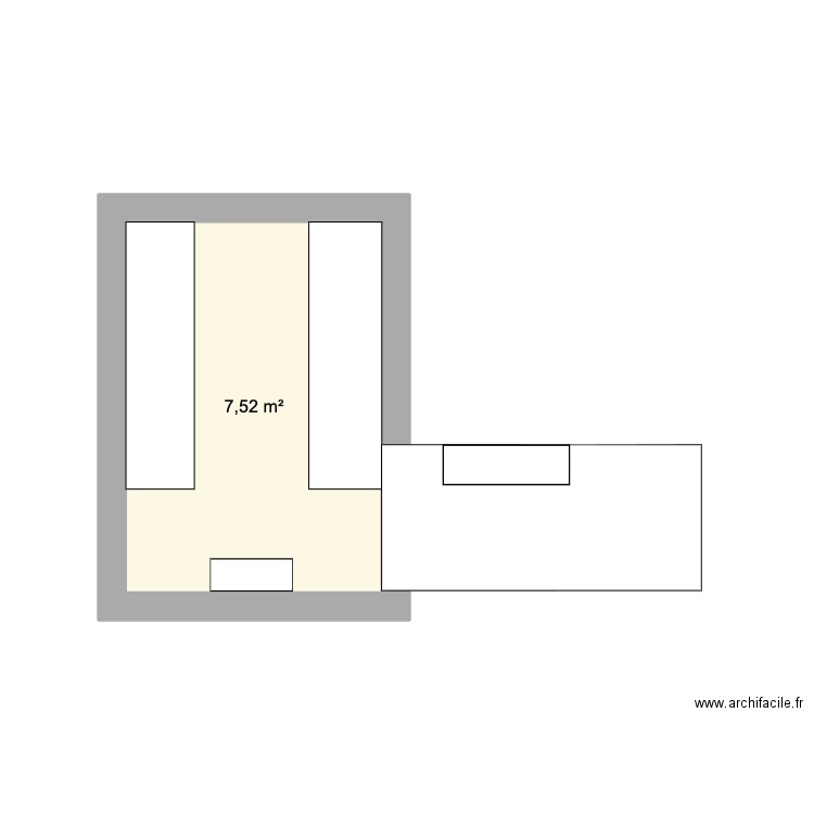 Kitchen. Plan de 1 pièce et 8 m2