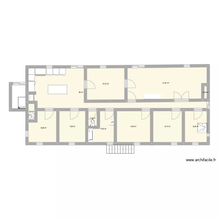 maison serre. Plan de 