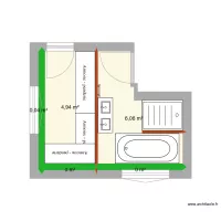 Plan salle de Bain  + Dressing